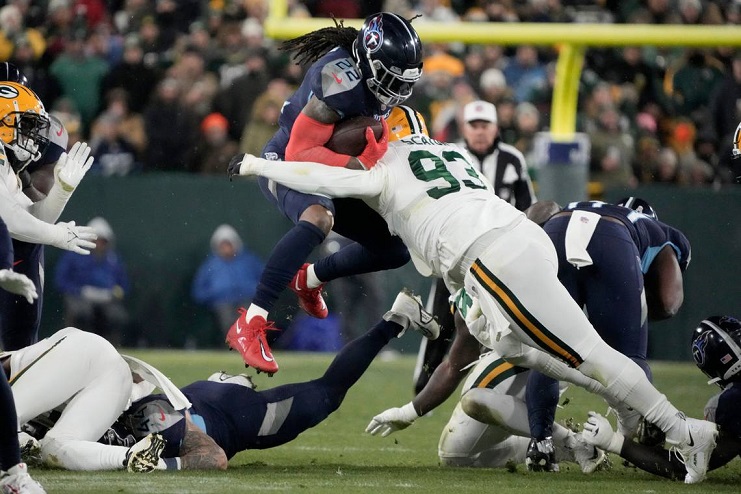 Même victoire dans le match 7 pour les Titans du Tennessee et les Packers de Green Bay